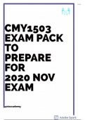 CMY1503 EXAM REVISION PACK 
