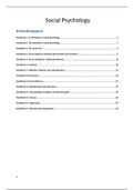 Social Psychology &lpar;Gedrag en Omgeving Psychologie RU&rpar;