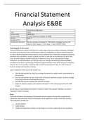 Samenvatting Financial Statement Analysis for E&BE