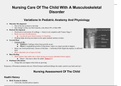 Peds Musculoskeletal problems