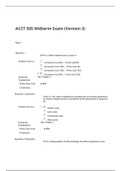 ACCT 505 Midterm Exam (Version 3)
