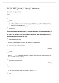 BUSI 300 Quiz-4 (Latest 2 Versions), BUSI 300 BUSINESS COMMUNICATIONS,( More versions with more Answers),  Liberty University