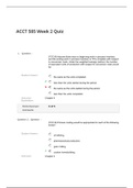ACCT 505 Week 2 Quiz