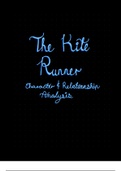 The Kite Runner - Character & Relationship analysis