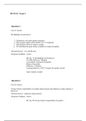BUSI 411 Exam 3 (Latest Version 5), BUSI 411 OPERATIONS MANAGEMENT, Liberty university