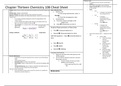 Chemistry 108-Intro Chem Principles II (Chem 108) Chapter Thirteen Cheat Sheet