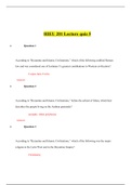 HIEU 201 Lecture Quiz 5 (3 Versions)/ HIEU201 Lecture Quiz 5 (Latest-2020) : Liberty University |Verified and 100% Correct Answers|