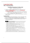 Leadership Studies (ECB206) PBLs (1-6)