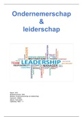 Inzendopgave 259K4&period; Module Ondernemerschap & leiderschap