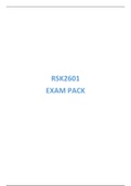 RSK2601 Exam Pack