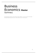 Master Samenvatting - Basisboek Bedrijfseconomie 11e druk - H1 t/m H4   H6 t/m H9