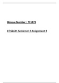 COS2611 Semester 2 Assignment 2 2020 Solutions
