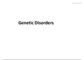 nursing 3145: GENETIC DISORDERS COMPLETE CLASS NOTES 2020