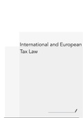 International and European Tax Law Summary Part 1 / 4