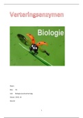Biologie verslag VWO 5 : Verteringsenzymen