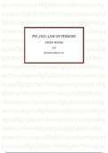 LAW OF PERSONS (PVL1501) PART 2 :LEARNING UNIT 3 STUDY NOTES.