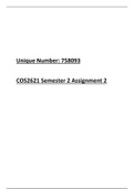COS2621 Semester 2 Assignment 2 2020 Solutions