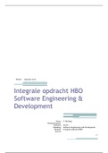 Rapport Integrale Eindopdracht HBO - Cijfer 7 met opmerkingen beoordelaar
