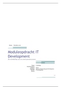 Rapport moduleopdracht IT-Development - Cijfer 8.5 met opmerkingen beoordelaar