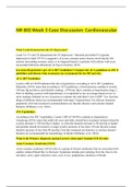 NR 603 Week 3 Case Discussion: Cardiovascular (complete solution) Latest Fall 2020;Chamberlain.