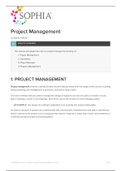 Sophia Project Management Tutorial