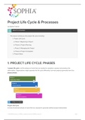 Sophia TUTORIAL Project Life Cycle & Processes