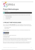 Sophia Tutorial Project Methodologies