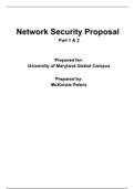 CMIT 320 NETWORK SECURITY PROPOSAL PART 1 & 2 