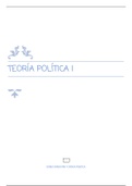 Temario completo de teoría política I Jose Manuel Villoria.