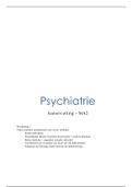 Psychiatrie samenvatting geneeskunde MA2