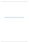 Samenvatting Criminologische psychologie