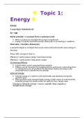Grade 9 Energy notes