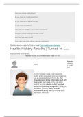 NURSING 325 HEALTH HISTORY ASSESSMENT (TINA JONES)