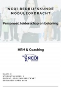 NCOI moduleopdracht personeel leiderschap beloning (eindcijfer 7 / april 2020)