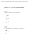 PSYC 460 WEEK 4 QUIZ – QUESTION AND ANSWERS