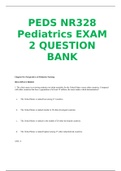 NR 328 Peds Exam 1 Question Bank / NR328 Peds Exam 1 Question Bank (Latest 2020): Pediatric Nursing: Chamberlain College of Nursing