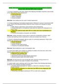 NR442 - RN Community Health Practice Assessment B (all 50 questions containing answers with rationale) 2020 solution graded A