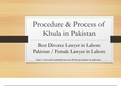 Procedure of Khula in Pakistan - Get Complete Guide About Khula Pakistani Law