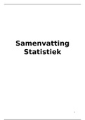 Statistiek - Bedrijfskunde &lpar;Avans hogeschool&rpar; - Jaar 1
