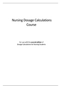 Dosage Calculations for Nursing Students