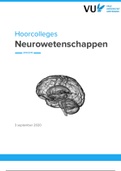 Hoorcolleges | Neurowetenschappen 2020