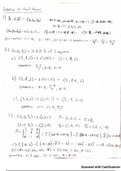 Calculus III Final Exam Review - Answer Key