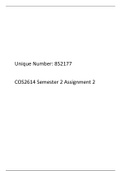 COS2614 Semester 2 Assignment 2 2020 Solutions