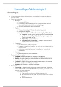 Uitgewerkte Hoorcolleges Methodologie II met Slideaantekeningen