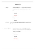 NR 507 Week 3 Quiz, Advanced Pathophysiology: (MCQ with all correct answer): Chamberlain College of Nursing(Verified Answers by Best Tutor, Best Document for Preparation to Achieve Grade A)