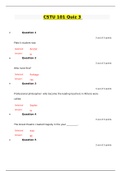 CSTU 101 Quiz 3 &lpar;2 Versions&rpar; &sol; CSTU101 Quiz 3 &lpar;Latest-2020&rpar;&colon; Western Culture&colon; Liberty University &vert;Verified Answers&comma; 100&percnt; Correct&vert;