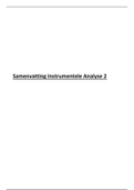 Complete samenvatting Instrumentele analysen 2