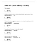 BIBL 104 QUIZ-8 &lpar;3 VERSIONS&rpar;&comma;BIBL&colon;SURVEY OF OLD AND NEW TESTAMENT&comma;LIBERTY UNIVERSITY&comma;&lpar;100&percnt; VERIFIED ANSWERS&rpar;