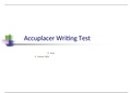 Accuplacer Writing Test (Latest Study Guide).
