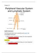 NR 304-Health Assessment, week 1 Nov Chapter 20 Peripheral Vascular System and Lymphatic